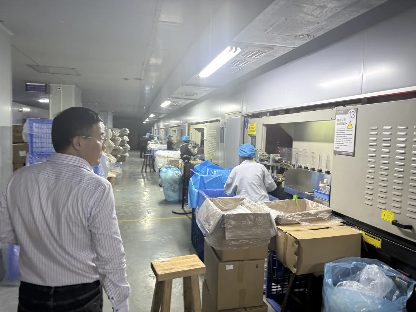 A visit to the plastic bottle production workshop