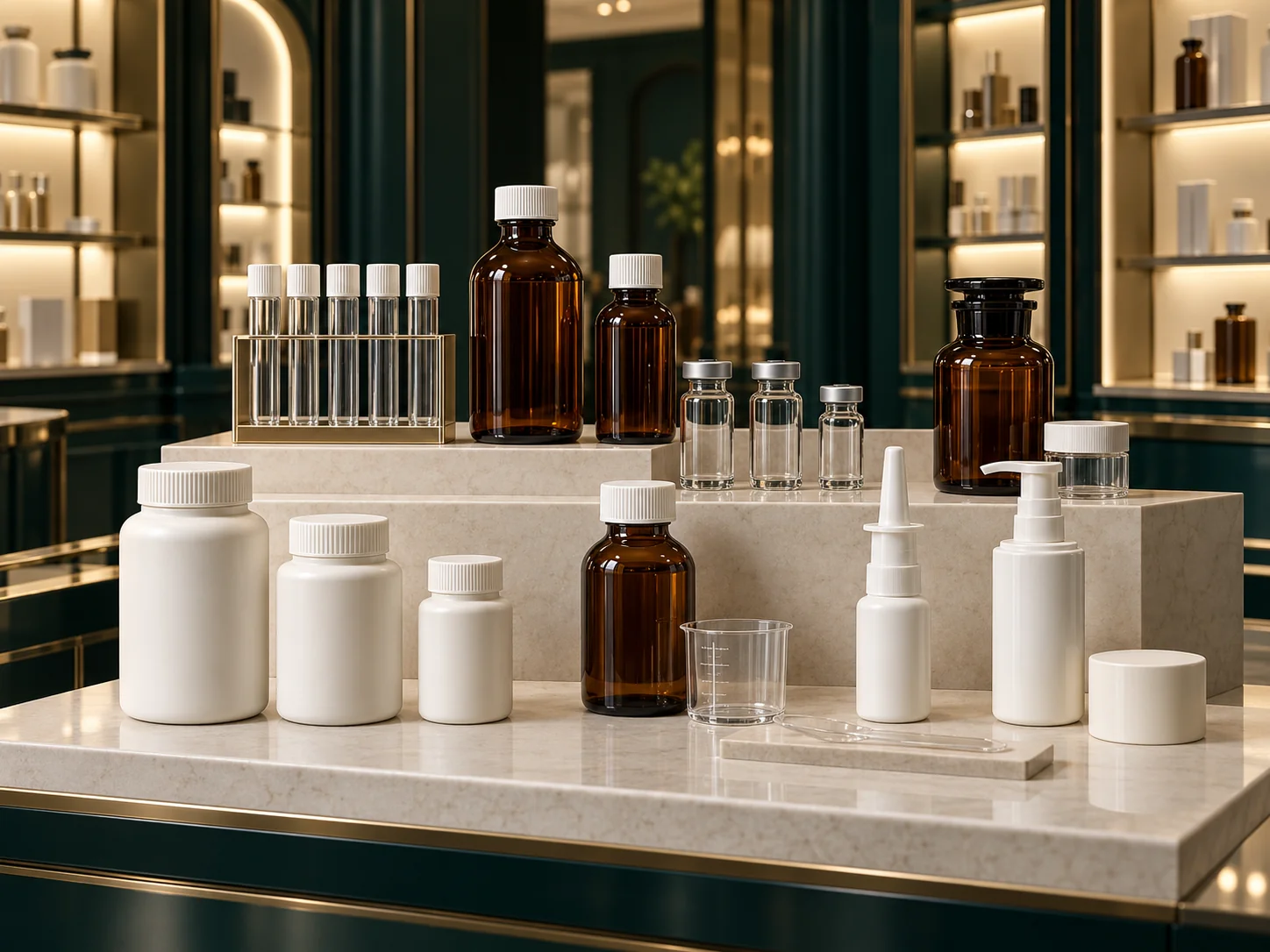 Concept illustration: healthcare dosing packaging