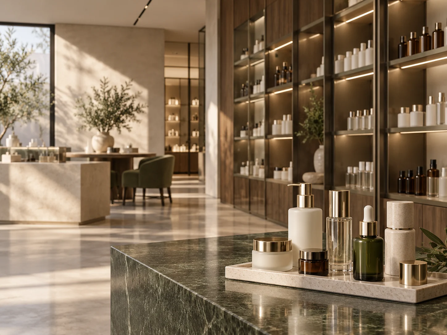 Concept illustration: packaging distributor showroom
