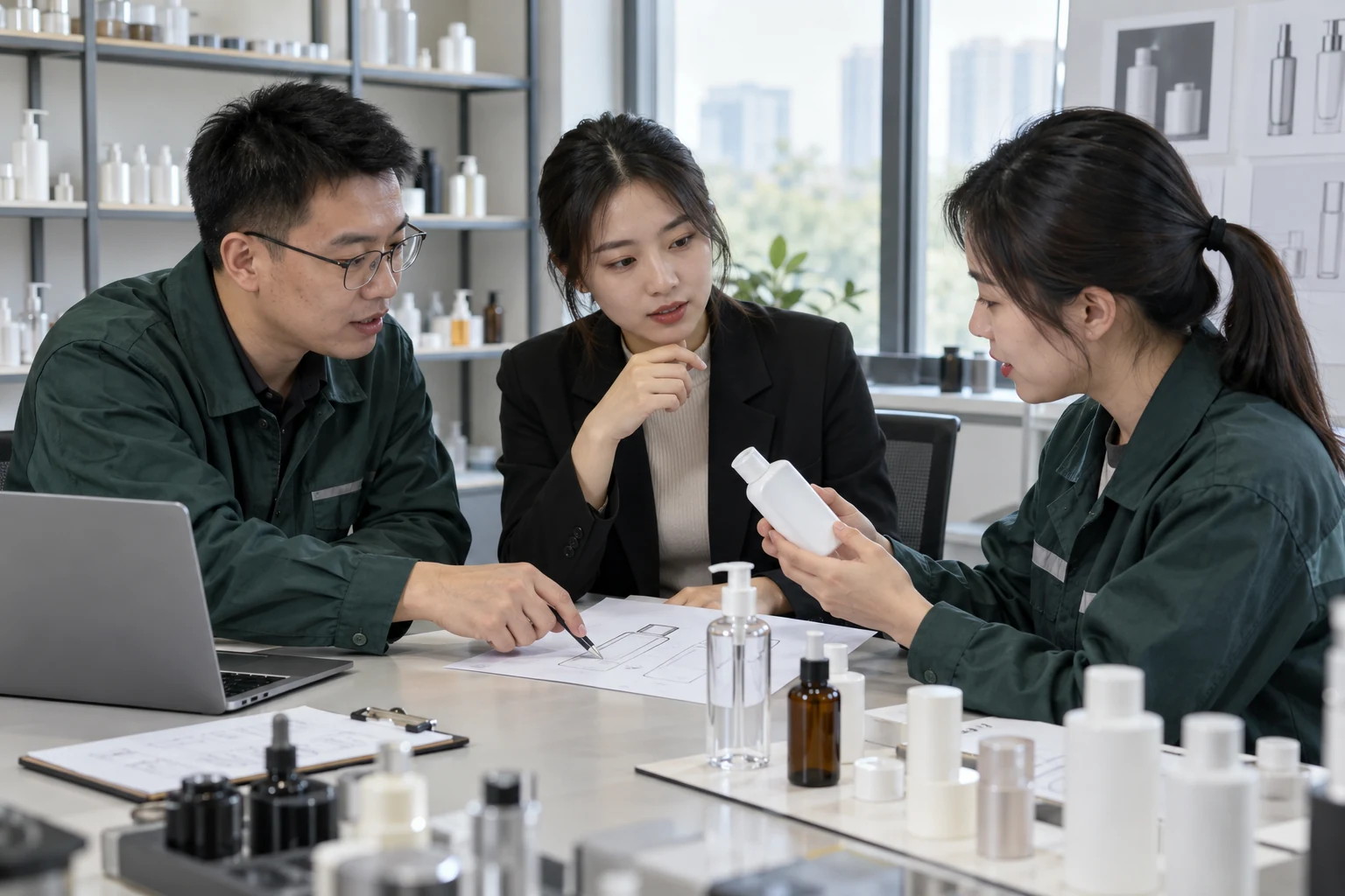 AI process illustration: agreeing bottle quality and filling requirements